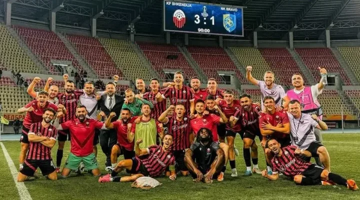 Ligue Conférence&nbsp;: Fahd Nzengue et Shkëndija renversent Bravo et filent au 3e tour