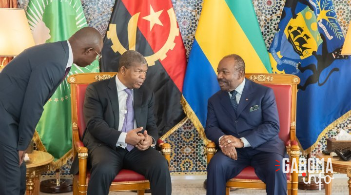Ali Bongo s’entretient avec son homologue angolais en séjour au Gabon