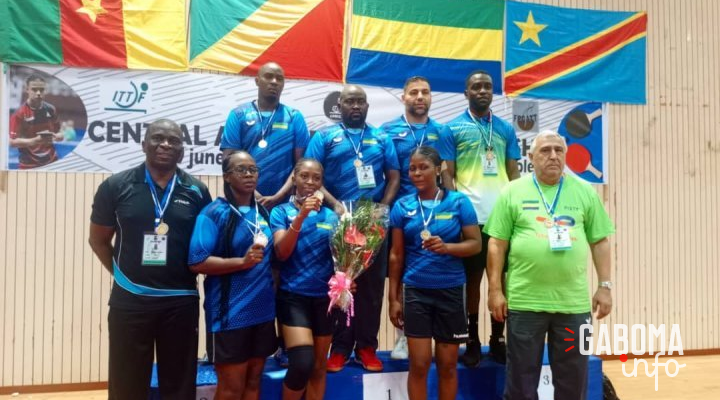 Le Gabon brille aux championnats d’Afrique centrale de tennis de table à Yaoundé