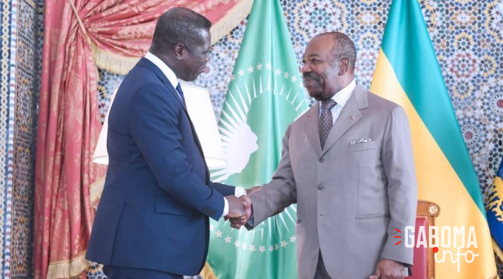 Ali Bongo reçoit en audience le ministre des Affaires étrangères de Sierra Leone