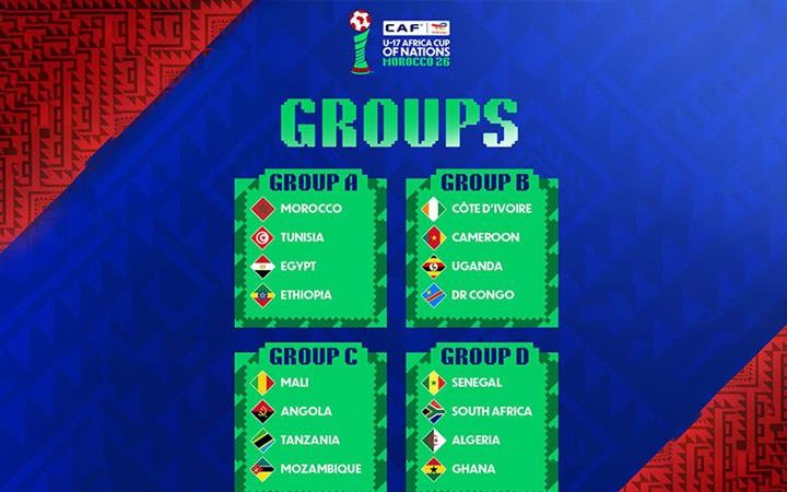 CAN U-17 Maroc 2026&nbsp;: Des groupes assez relevés pour la compétition des jeunes