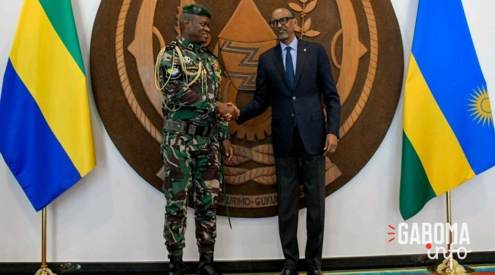 Brice Oligui Nguema en visite officielle au Rwanda