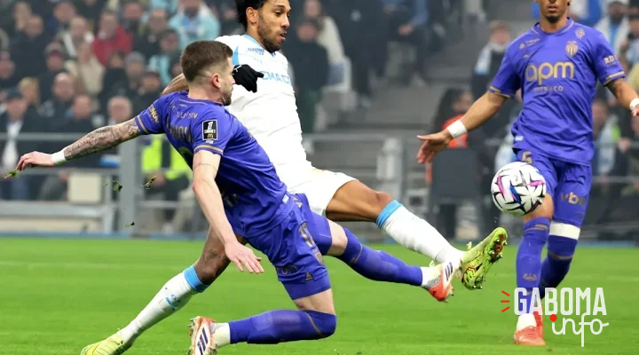 Ligue 1&nbsp;: Aubameyang muet, l’OM freiné dans son élan par Monaco